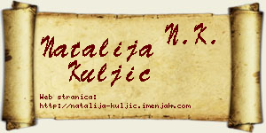 Natalija Kuljić vizit kartica